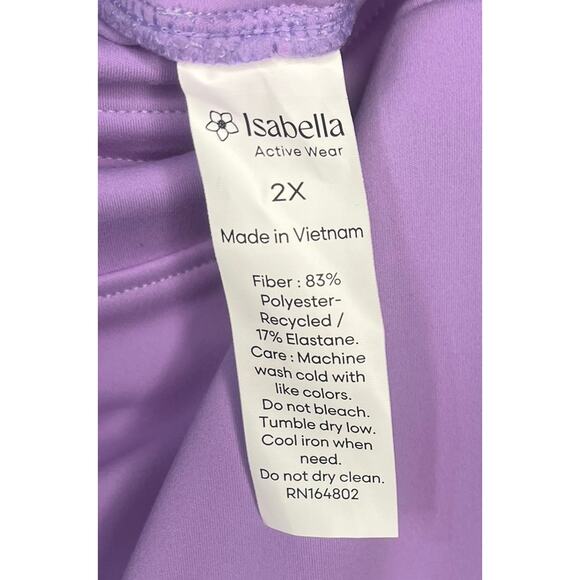Isabella Active Wear Drawstring Jogger Size 2X in Viola Purple - Picture 4 of 4